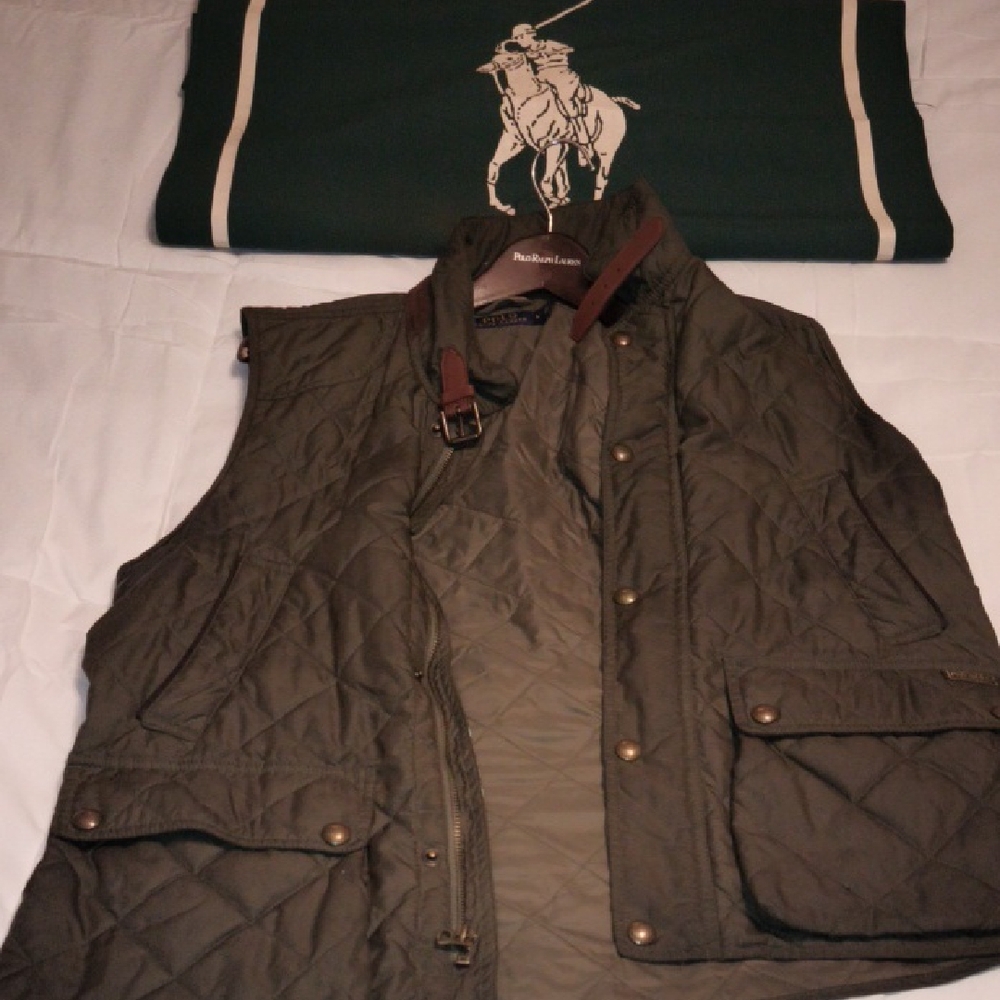 Polo by Ralph Lauren Men's Quilted Vest - Dark Green